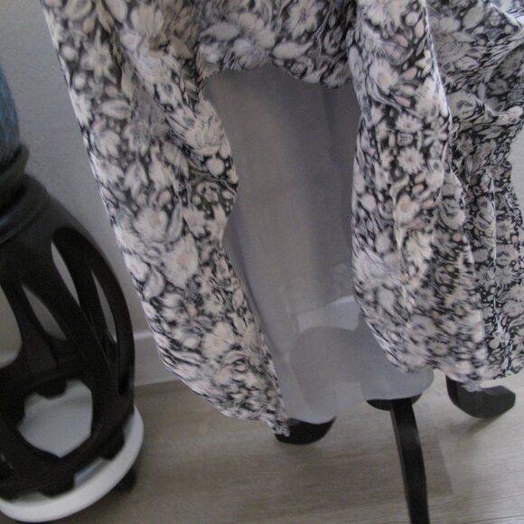 MISA LOS ANGELES - Off Shoulder Puff Sleeve Floral Dress - Picture 11 of 14